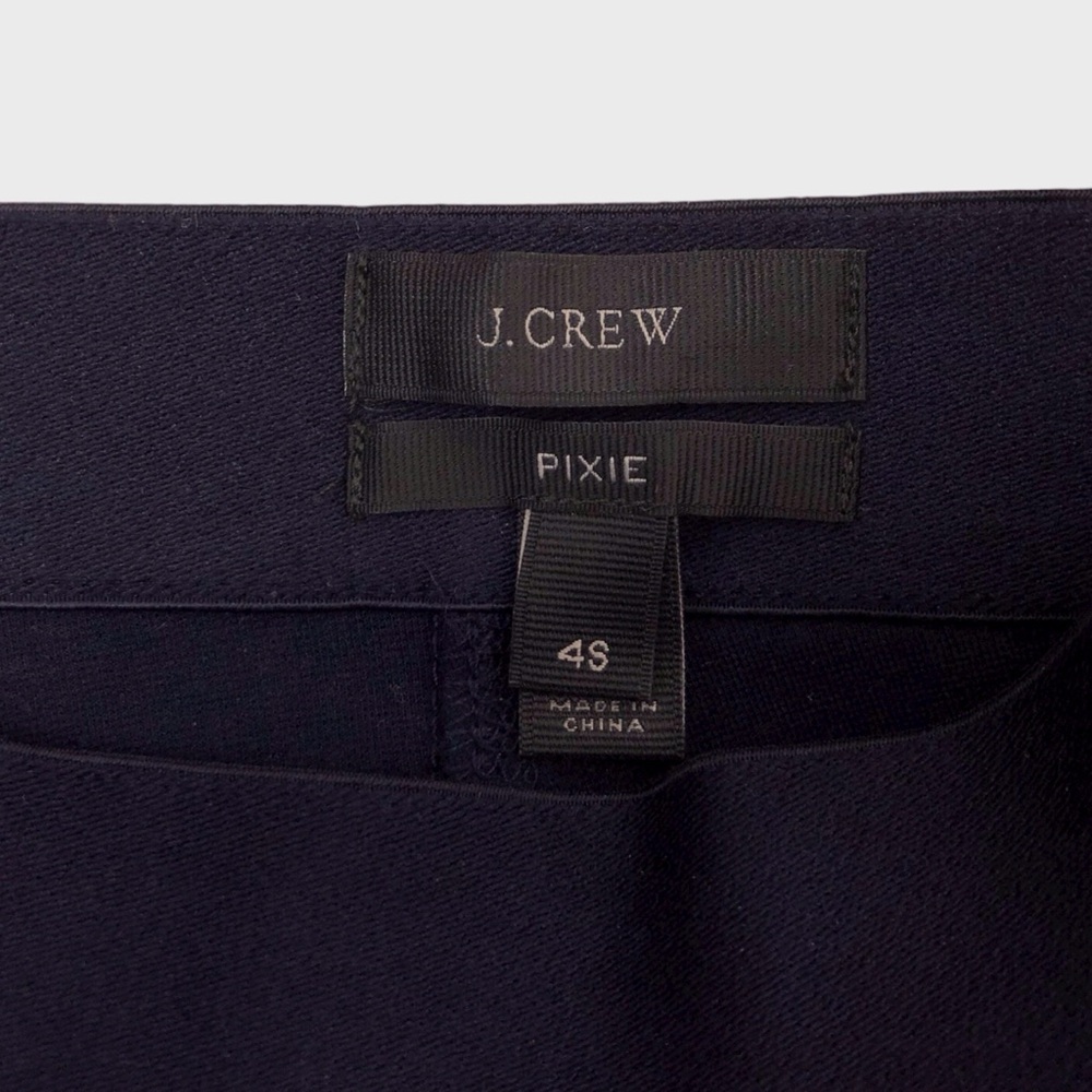J Crew Petite Stretch Navy Pixie Pants - Picture 5 of 6